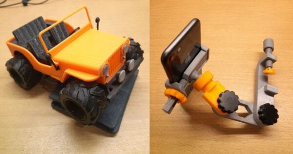 Mobil dan iphone holder hasil cetak 3d